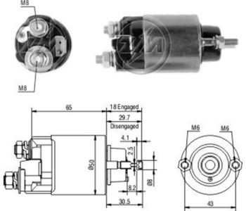 {DepartmanAdi} / MARŞ OTOMATİĞİ 12V NİPPONDENSO TİP TOYOTA COROLLA YM  2 SAPLAMALI SABİT PİSTON {Ozet}