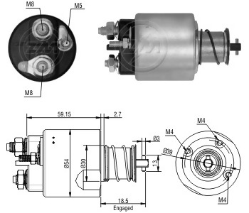 {DepartmanAdi} / MARŞ OTOMATİĞİ 12V VALEO TİP 2 DELİK M5 R9 LAND  ROVER PEUGEOT  CED533 CED538 CED544 CED549 594098 {Ozet}
