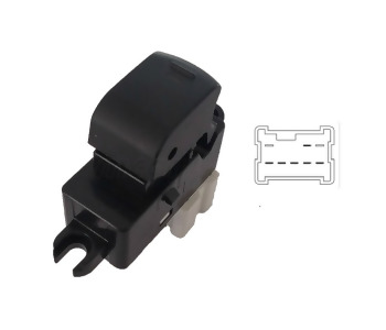 KRAW-AN987 CAM KALDIRMA ANAHTARI TEKLİ 6 FİŞLİ  NİSSAN NAVARA               MCAR-AN987 