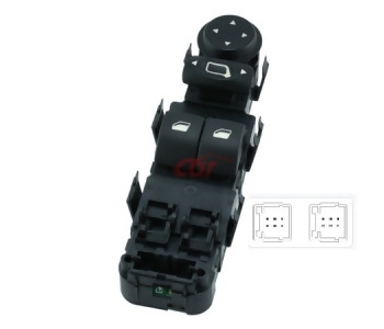 {Katagori} / CAM KALDIRMA ANAHTARI ÇİFTLİ SOL 9 FİŞLİ AYNA AYARLI CİTROEN C4             AN620B  