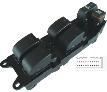 {DepartmanAdi} / CAM KALDIRMA ANAHTARI 4 LÜ 24 FİŞLİ TOYOTA COROLLA 02-07  VERSO  TO732   AN882 {Ozet}