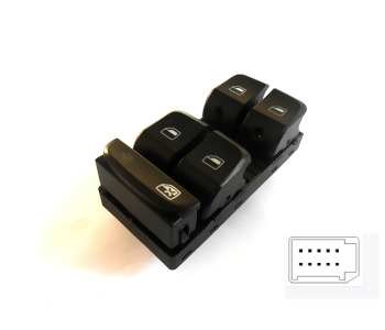 {Katagori} / CAM KALDIRMA ANAHTARI 4 LÜ 10 FİŞLİ  AUDİ A4 08-   A5 08-   Q7 08-       AN1508   