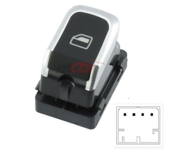 {Katagori} / CAM KALDIRMA ANAHTARI TEKLİ 4 FİŞLİ KROM  AUDİ A1-A4-A5- A6-A7-A8 Q3-Q5 AN1509 