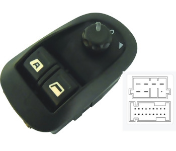 {Katagori} / CAM KALDIRMA ANAHTARI  ÇİFTLİ SOL 17 FİŞLİ AYNA AYARLI PJ206 PJ PARTNER WIN        AN2214 AN608 