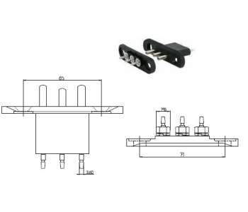 AKSA-07010 KAPI MÜŞÜRÜ SÜRGÜLÜ  3LÜ  07-010  04150 04-150  