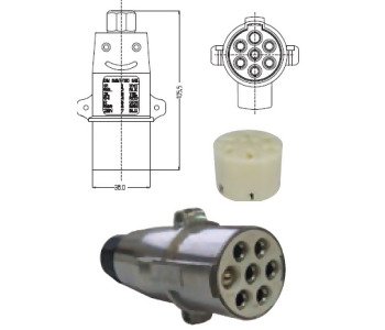 {Katagori} / ROMORK FİŞİ TIR 7 Lİ ERKEK ALÜMİNYUM S TİP   YM 14-027 
