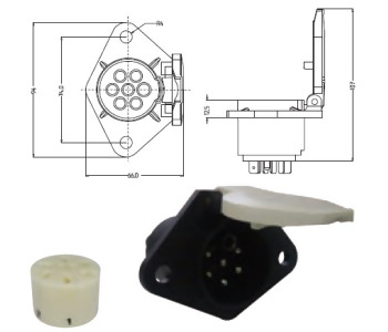 {DepartmanAdi} / ROMORK FİŞİ TIR 7 Lİ DİŞİ PLASTİK S TİP YM  14-020 {Ozet}