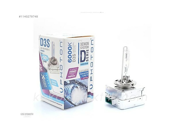 PHOT-PH4516 12V D3S AMPUL  6000K    XENON BEYAZ IŞIK BEYAZ ÇUBUK  