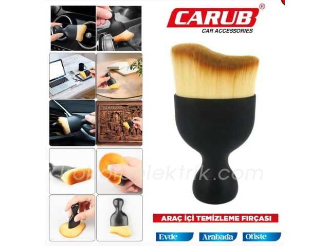 CARUB-BR0922565 GENEL DETAY TEMİZLEME FIRÇASI YUMUŞAK TÜYLÜ EVDE ARABADA OFİSTE  