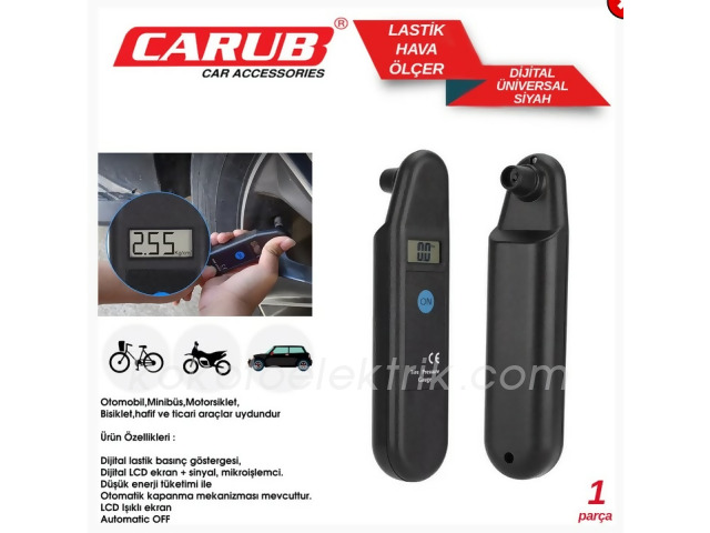 CARUB-BR2450314 LASTİK HAVA ÖLÇME CİHAZI DİJİTAL  