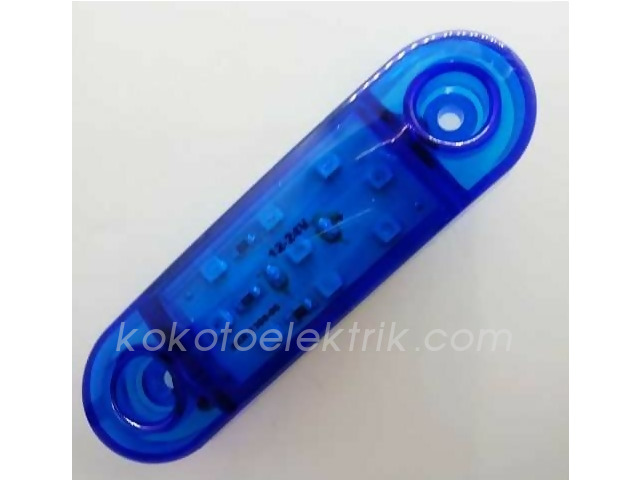 TAS-018M24 SİDE MARKER LAMBA 9 LEDLİ MAVİ 24V  