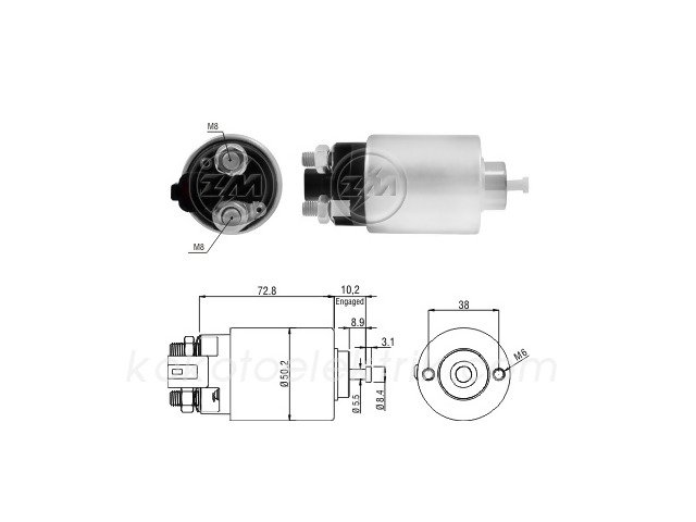 ZM-392 MARŞ OTOMATİĞİ 12V MİTSUBİSHİ DELCO VALEO TİP 2 DELİK SOKETLİ HYUNDAİ İ20 İ30 İ40 SONATA AVANTE KİA  