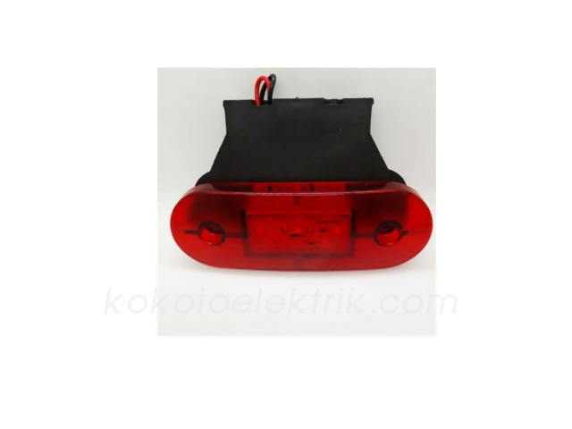 TAS-017K24 SİDE MARKER 9 LEDLİ KIRMIZI 24V 