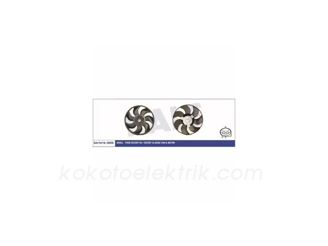 KALE-346950 FAN MOTORU 12V FORD ESCORT FİESTA  