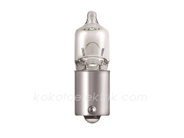 WLF-25121 12V H5 AMPUL 6W   DÜZ TIRNAK      WOLFRAM 