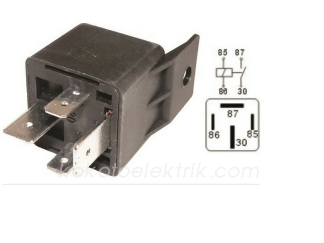 VRT-VR1245 ROLE 12V 80A 4 FİŞLİ KALIN KAHVE MAKİNASI  