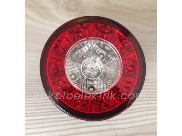 FARB-13278 STOP LAMBA SİNYAL LAMBA 24V LEDLİ YUVARLAK  