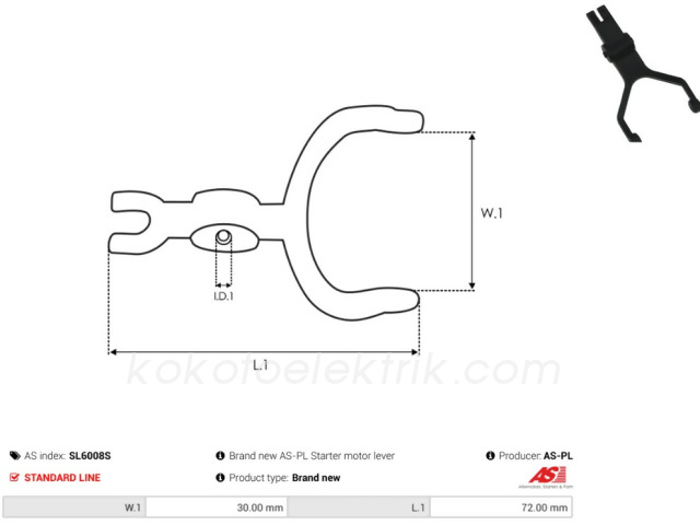 ASPL-SL6008S MARŞ ÇATALI NİPPONDENSO TİP CHRYSLER 300 DOGGE JEEP GRAND CHEROKEE 4X4 SL6008S 