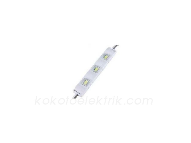 LED-5730B12 PARMAK LED 12V BEYAZ    3 CİPLİ  AD MODÜL LED 5630 ENJEKSİYON MODÜL LED 5730 ENJEKSİYONLU   