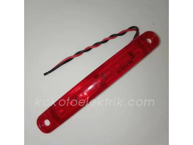 TAS-005K24 PARMAK LAMBA 9 LEDLİ İNCE KIRMIZI  BAD201 TAS005K24 