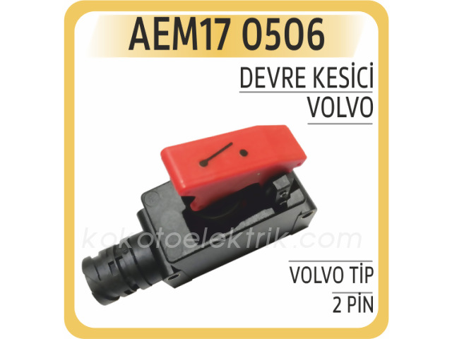 AEM-170506 DEVRE KESİCİ ŞALTER TIR VOLVO MERCEDES 2 FİŞLİ 