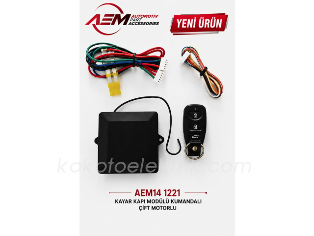 AEM-141221 KAYAR KAPI MODÜLÜ KUMANDALI ÇİFT MOTORLU  141221 