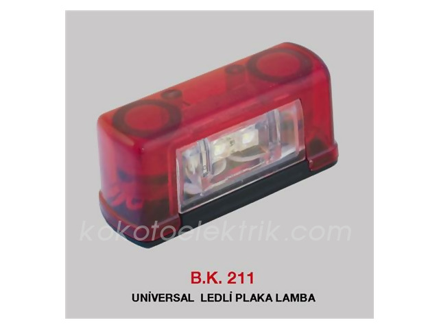 BUL-BK211B PLAKA LAMBASI LEDLİ UNIVERSAL BEYAZ  2 MODLU  OND 3126LB 