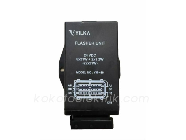 YILKA-YM469 FLAŞÖR 24V  24 FİŞLİ ISUZU TURKUAZ ISUZU URBAN  8X21WX2 
