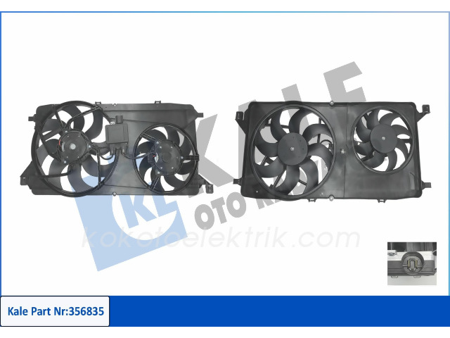 KALE-356835 FAN MOTORU 12V DAVLUMBAZLI FORD TRANSİT TOURNEO  