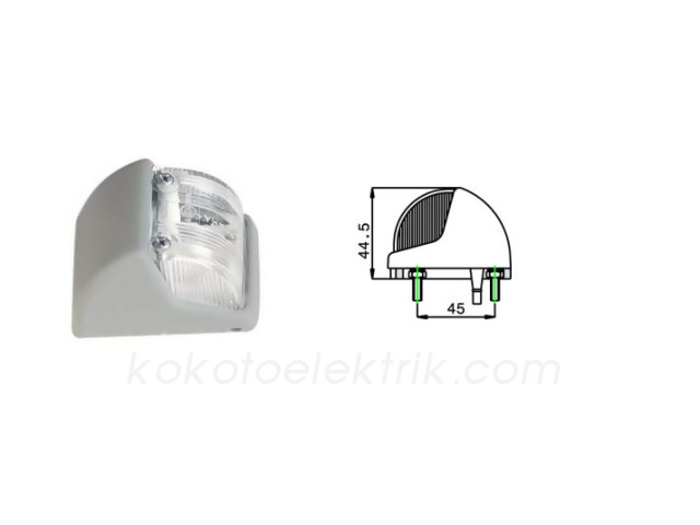 SABA-3018M002B GABARİ LAMBA MAN ISUZU TEPE LAMBA ŞEFFAF BEYAZ  SABA 