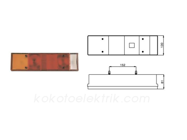 SABA-1521M003 STOP LAMBA 6 FONKSİYONLU                    SABA 