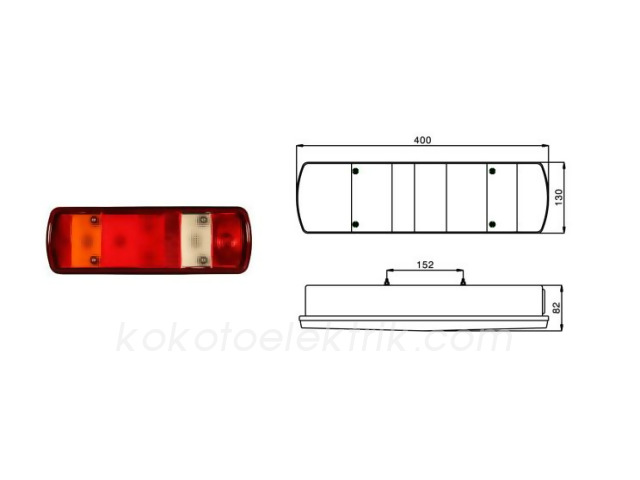 SABA-1540M004 STOP LAMBA R SAĞ M7 MX SİNYAL KÜÇÜK  SABA 