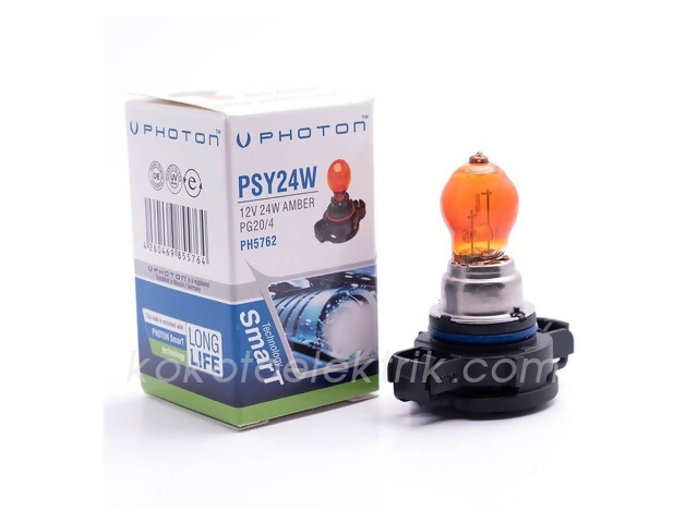 PHOT-PH5762 12V   AMPUL 24W HP24W   DUYLU SİNYAL AMPULÜ SARI OPEL  PSY24W 