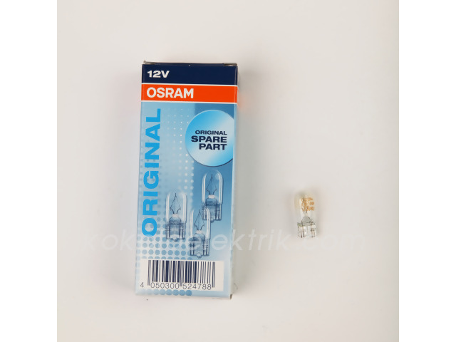 OSR-2825 12V DİPSİZ AMPUL 5W  T10                        OSRAM 