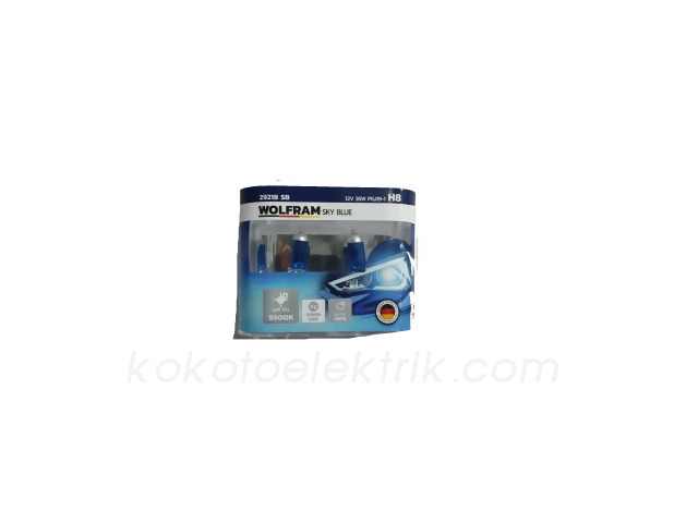 WLF-29218SB 12V H8*****AMPUL 35W BEYAZ IŞIK 5500K    WOLFRAM 