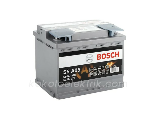 BOS-0092S5A050 AKÜ 12V 60A START STOP      AGM 