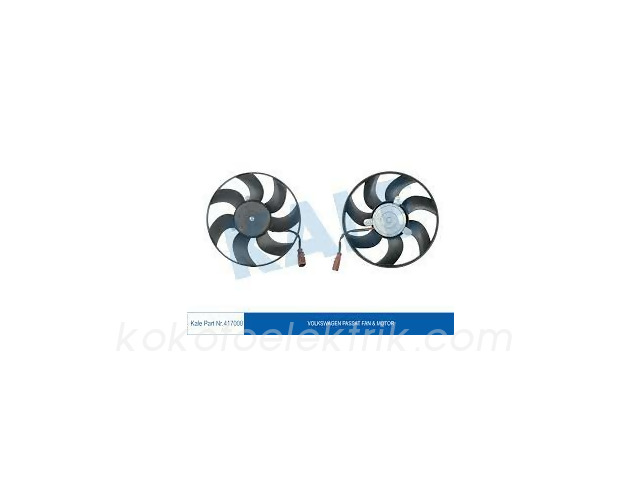 KALE-417000 FAN MOTORU 12V VW CADDY 3 GOLF JETTA  1K0959455  