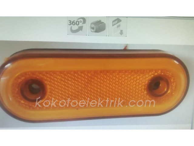 TAS-133S SİDE MARKER LAMBA 20 LEDLİ DÜZ SARI  