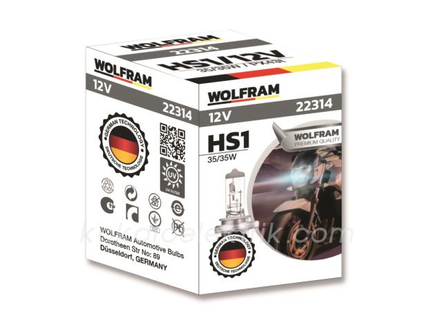 WLF-22314 12V HS1 AMPUL 35W-35W 43T   WOLFRAM 