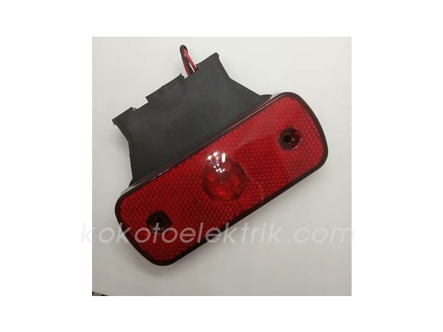 TAS-026K24 SİDE MARKER LAMBA DÜZ KIRMIZI 4 LEDLİ 