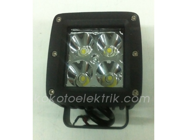 AES-FO206 SİS LAMBASI KUBİK ÇALIŞMA LAMBASI KÜÇÜK 4 LEDLİ  20W  BEYAZ 