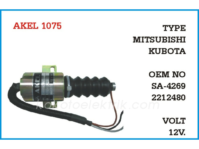 AKEL-1075 STOP OTOMATİĞİ 12V ALTTAN AYAKLI 3 KABLOLU 42692212480 
