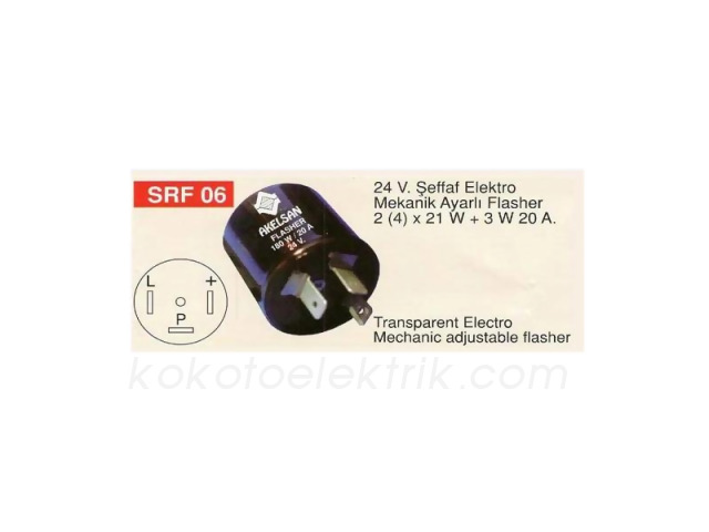 AKL-SRF006 FLAŞÖR 24V ELEKTRONIK MEKANİK AKELSAN SRF06 