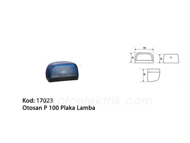 ASFAR-17023M PLAKA LAMBASI ÜNİVERSAL FORD P100   MAVİ 