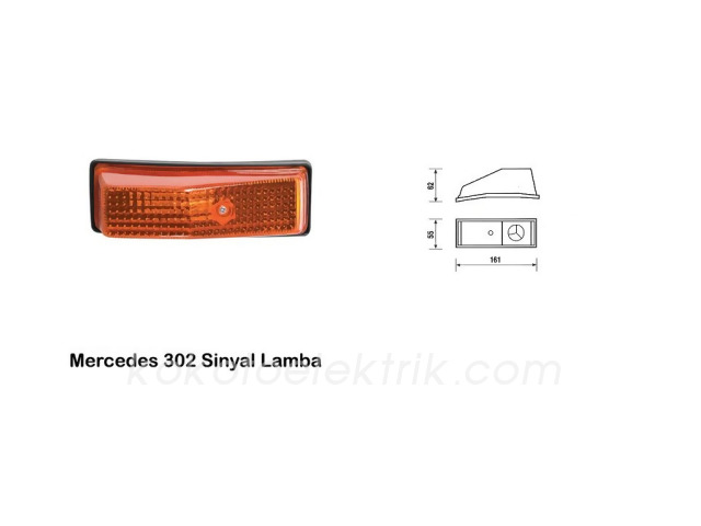 ASFAR-25004 YAN SİNYAL LAMBA      MERCEDES 302  MERCEDES 403  
