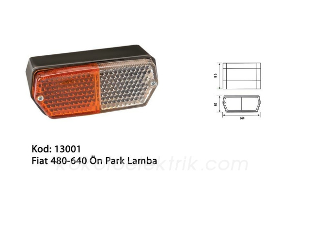 ASFAR-13003R PARK LAMBA SİNYAL LAMBA R SAĞ FİAT 480-640 