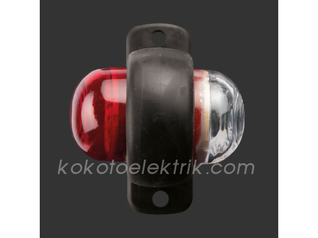 BAD-408KB TAKOZ LAMBA  2 LEDLİ    MİNİ KÜÇÜK BEYAZ KIRMIZI  