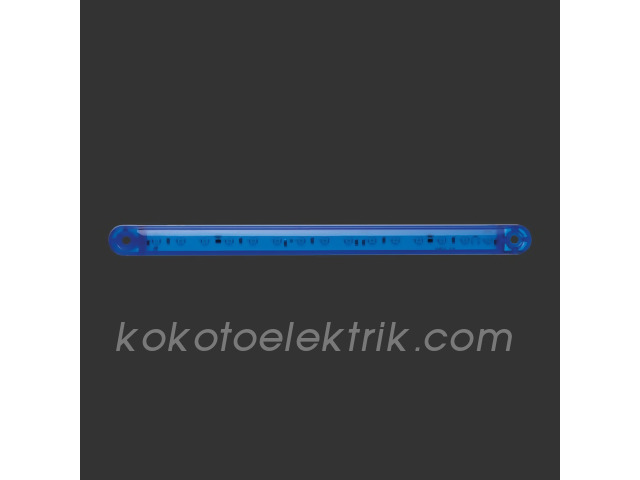 BAD-206D PARMAK LAMBA 15 LEDLİ İNCE 24CM MAVİ  ŞEFFAF 