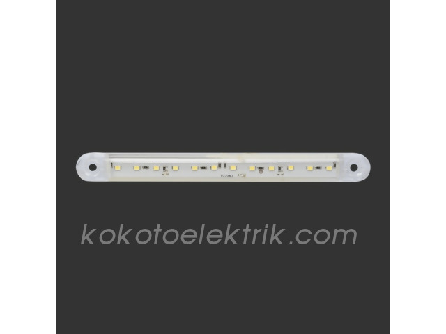 BAD-205B PARMAK LAMBA 12 LEDLİ İNCE 18CM BEYAZ 