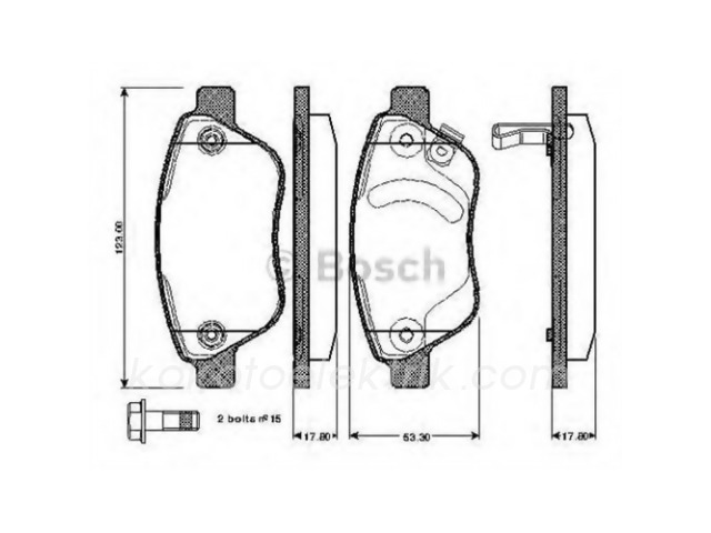 BOS-0986TB2960 FREN BALATASI TK.ÖN OPEL CORSA 